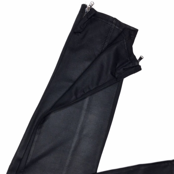 Waxed-coated- wet look legging - Navy- Zara - Picture 2 of 6